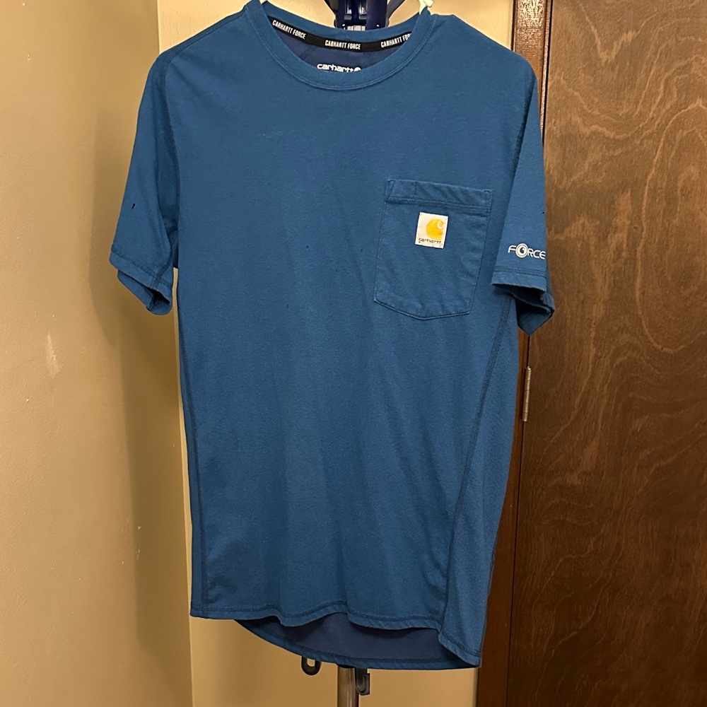 Carhartt Men's Blue Short Sleeve Pocket Tee